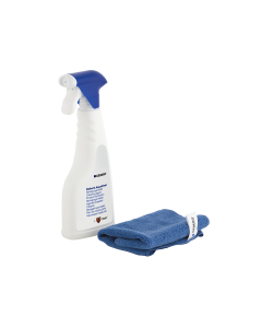 Geberit rengjøringsspray og microfiberklut