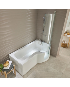 Louisiana badekar med glassdør